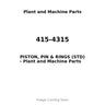 415-4315 - PISTON, PIN & RINGS (STD)