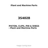3S4028 - PISTON, CLIPS, PIN & RINGS
