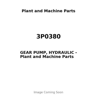 3P0380 - GEAR PUMP, HYDRAULIC