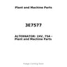 3E7577 - ALTERNATOR: 24V, 75A