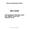 361-5352 - PISTON BODY, PIN AND CLIPS O/S .50MM