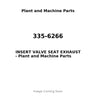 335-6266 - INSERT VALVE SEAT EXHAUST