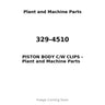 329-4510 - PISTON BODY C/W CLIPS