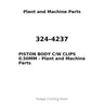 324-4237 - PISTON BODY C/W CLIPS 0.50MM