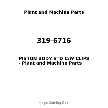 319-6716 - PISTON BODY STD C/W CLIPS