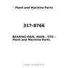 317-8766 - BEARING PAIR, MAIN - STD