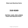 310-9269 - PISTON, CLIPS, PIN & RINGS