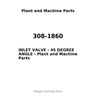 308-1860 - INLET VALVE - 45 DEGREE ANGLE