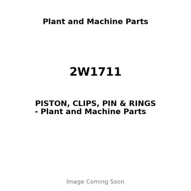 2W1711 - PISTON, CLIPS, PIN & RINGS