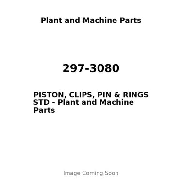 297-3080 - PISTON, CLIPS, PIN & RINGS STD