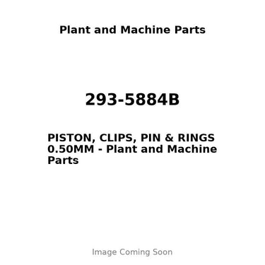 293-5884B - PISTON, CLIPS, PIN & RINGS 0.50MM