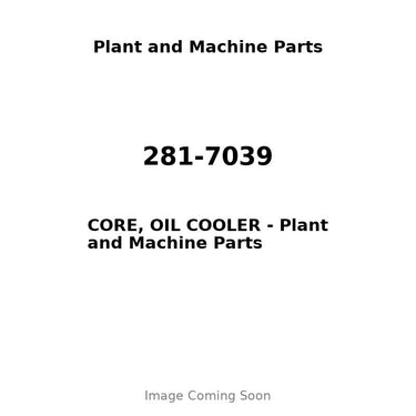 281-7039 - CORE, OIL COOLER