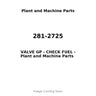 281-2725 - VALVE GP - CHECK FUEL