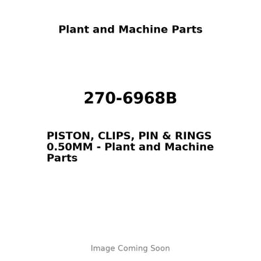 270-6968B - PISTON, CLIPS, PIN & RINGS 0.50MM