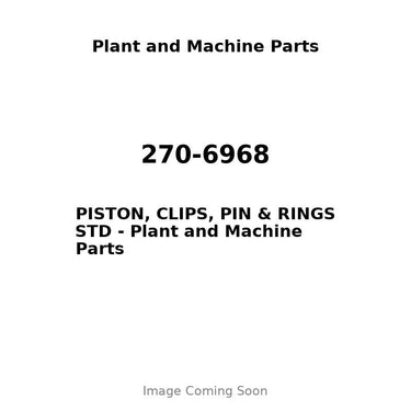 270-6968 - PISTON, CLIPS, PIN & RINGS STD