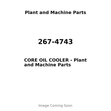 267-4743 - CORE OIL COOLER