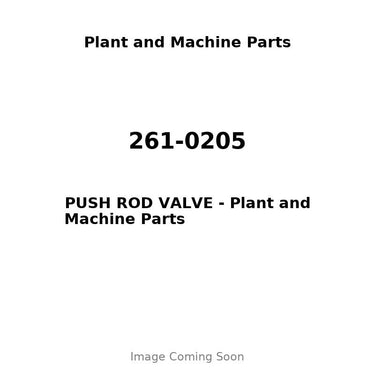 261-0205 - PUSH ROD VALVE