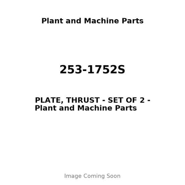 253-1752S - PLATE, THRUST - SET OF 2