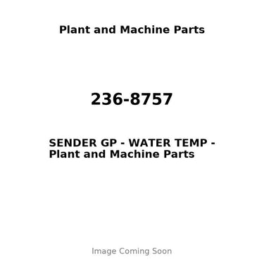236-8757 - SENDER GP - WATER TEMP