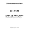 234-0636 - REPAIR KIT, WATER PUMP