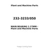 232-3233/050 - MAIN BEARING 1.27MM