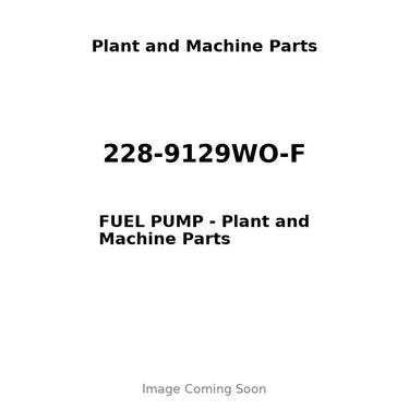 228-9129WO-F - FUEL PUMP