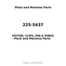 225-5437 - PISTON, CLIPS, PIN & RINGS