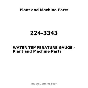 224-3343 - WATER TEMPERATURE GAUGE