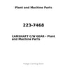 223-7468 - CAMSHAFT C/W GEAR