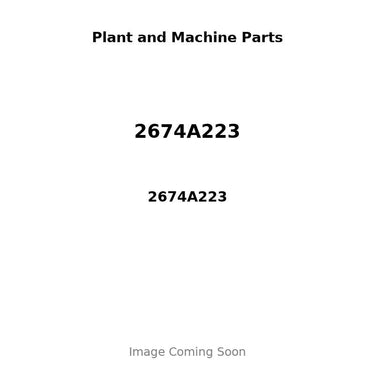 2674A223 - TURBOCHARGER