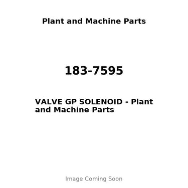 183-7595 - VALVE GP SOLENOID