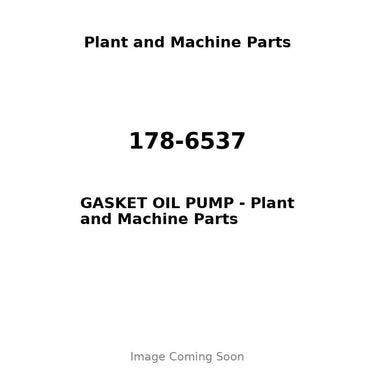 178-6537 - GASKET OIL PUMP
