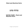 172-7772 - WATER PUMP