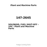147-2645 - SOLENOID, FUEL SHUT-OFF - 24V
