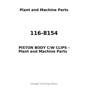 116-8154 - PISTON BODY C/W CLIPS