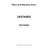 2637A003 - IDLER PULLEY