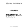 107-7708 - MAIN BEARING (PR) STD (LUB.GROOVE)