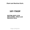 107-7563P - PISTON ASSY (C/W PIN+CLIPS)