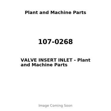 107-0268 - VALVE INSERT INLET