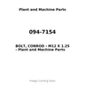 094-7154 - BOLT, CONROD - M12 X 1.25