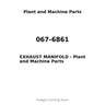 067-6861 - EXHAUST MANIFOLD