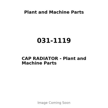 031-1119 - CAP RADIATOR