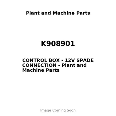 K908901 - CONTROL BOX - 12V SPADE CONNECTION