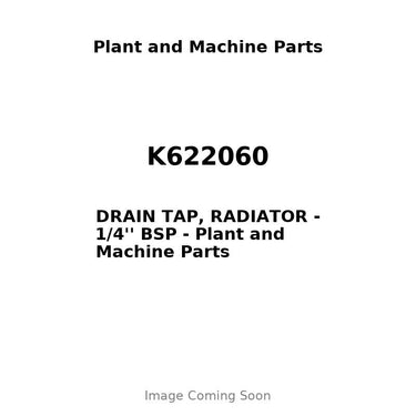 K622060 - DRAIN TAP, RADIATOR - 1/4'' BSP