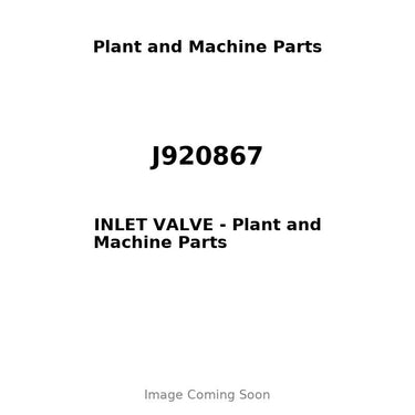 J920867 - INLET VALVE