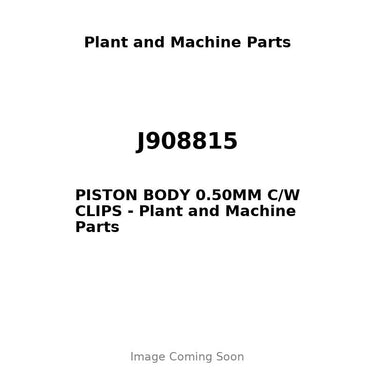 J908815 - PISTON BODY 0.50MM C/W CLIPS