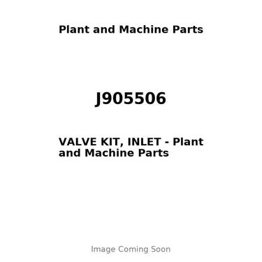 J905506 - VALVE KIT, INLET