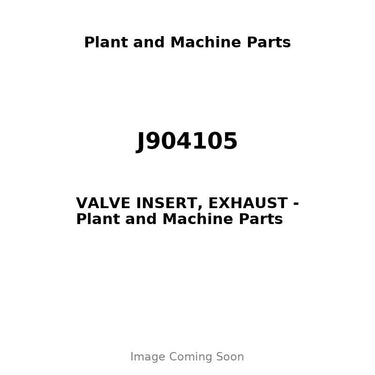 J904105 - VALVE INSERT, EXHAUST