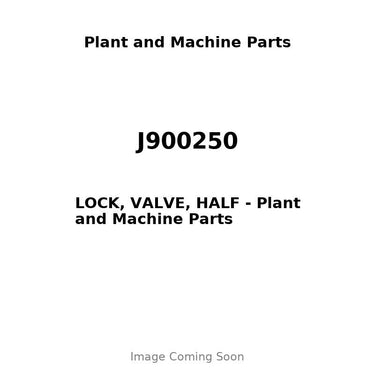 J900250 - LOCK, VALVE, HALF