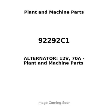 92292C1 - ALTERNATOR: 12V, 70A